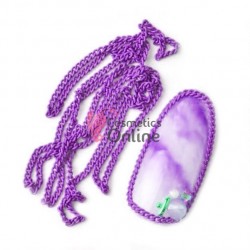 Lantisor Metalic pentru decor unghii 3D, LM016 Violet
